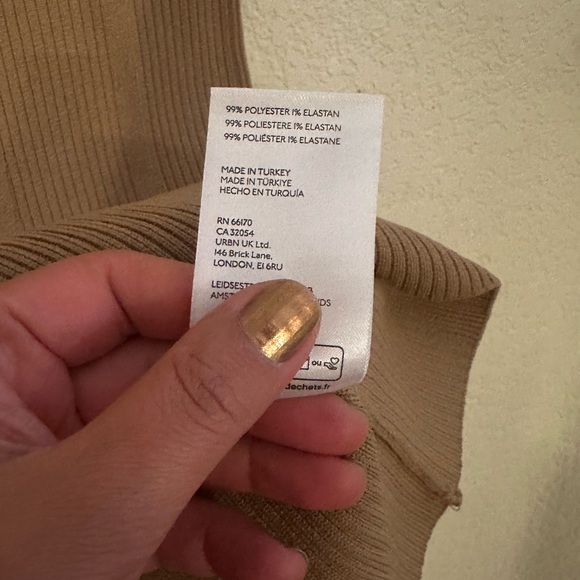 By Anthropologie Mock-Neck Mini Dress NWT XS - Picture 8 of 8